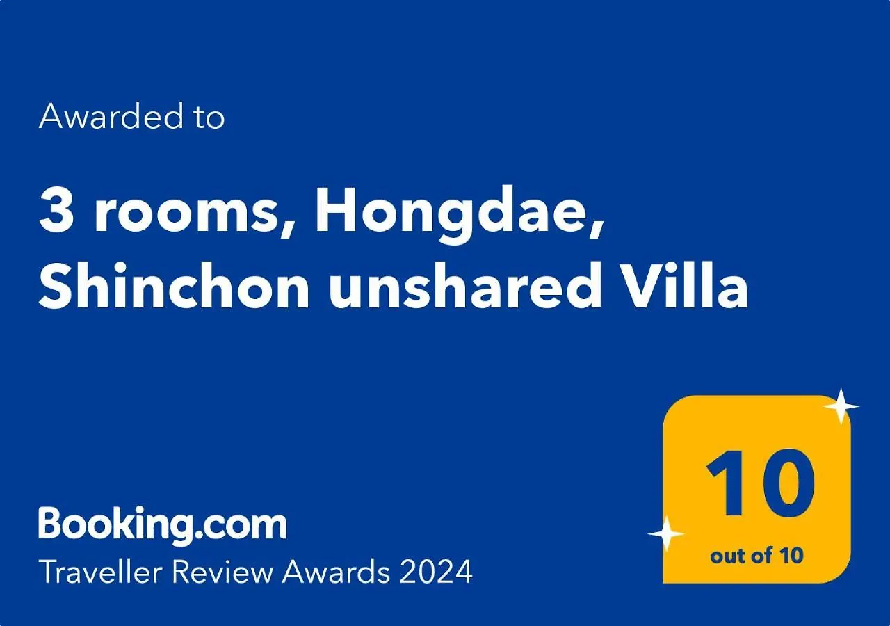 Best, Private, 3 Rooms, Hongdae, 6 Persons Seoul Apartment